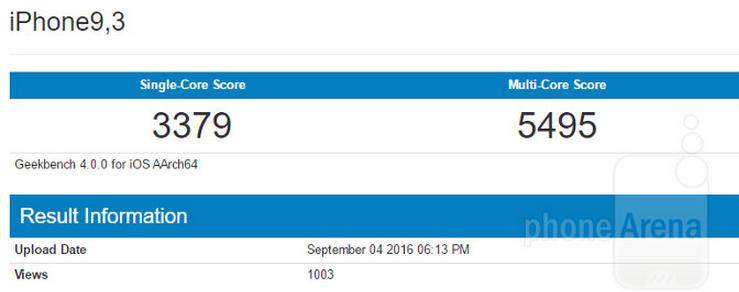 iPhone 7 Plus Geekbench